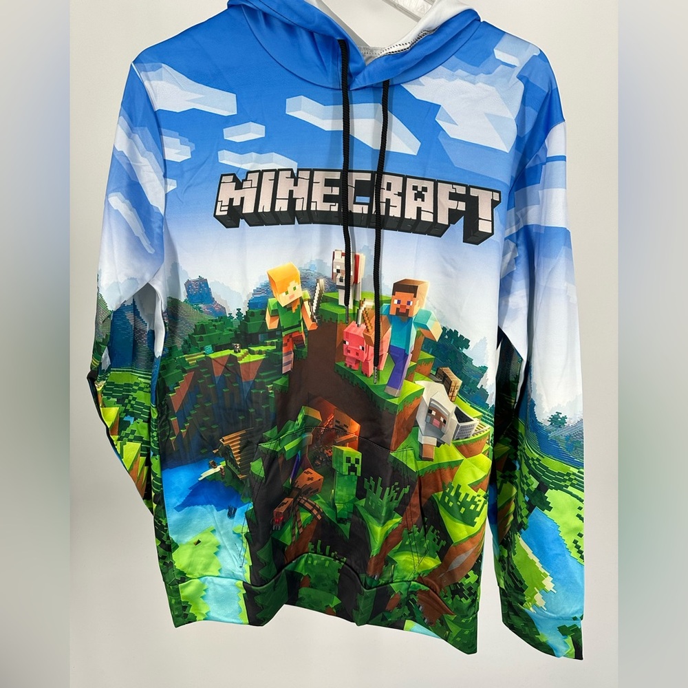Minecraft Youth Novelty Pullover With Front Pocket